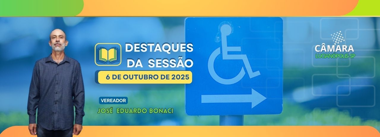Vereador  José Eduardo Bonaci solicita demarcação de vaga de estacionamento para idosos e pessoas com deficiência