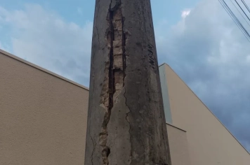 Foto - Pedido de Providência nº 15/2025 - Troca de Postes na Rua Anésio Justino