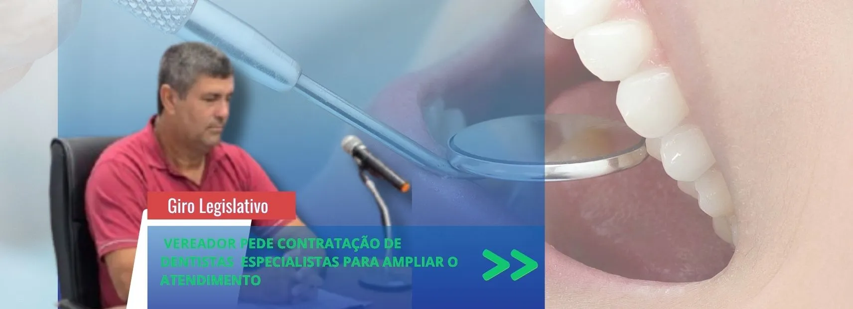 Saúde especializada: Jaime Galindo defende contratação de dentistas para tratamento de canal e novos profissionais em Lucianópolis