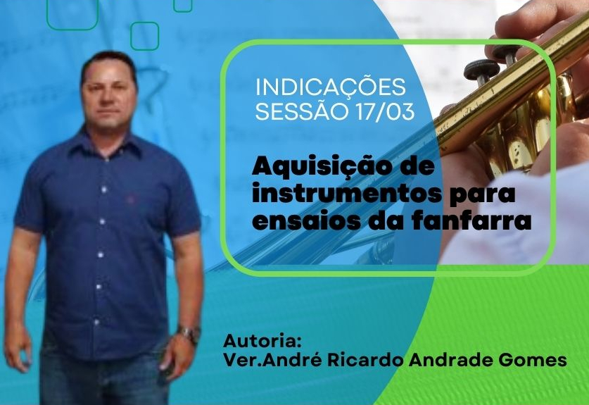 Vereador propõe aquisição de novos instrumentos para a fanfarra de Lucianópolis